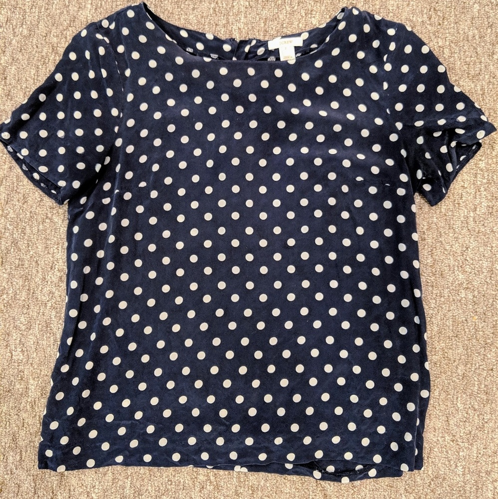 J. Crew Polka dot top